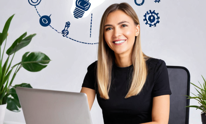 10 Profitable Online Business Ideas to Start Today generate a illustration of this title