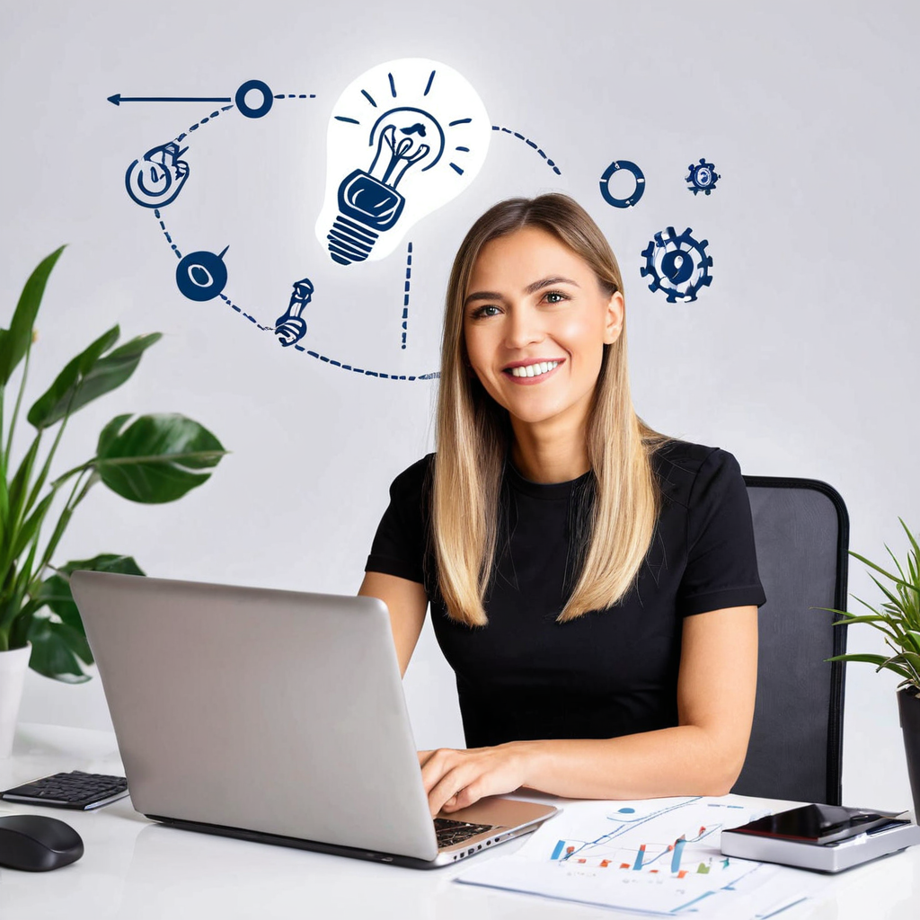 10 Profitable Online Business Ideas to Start Today generate a illustration of this title